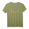 Spanien Herzschlag Spanische Flagge Stolzer Spanier T-Shirt – Perfekt für Spanienliebhaber & Heimatverbundene
