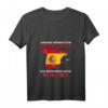 Damen T-Shirt mit V-Ausschnitt: Ich muss nur nach Spanien - Perfekt als Urlaubs- oder Fan-Geschenk mit Flagge & Umriss