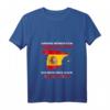 Damen T-Shirt mit V-Ausschnitt: Ich muss nur nach Spanien - Perfekt als Urlaubs- oder Fan-Geschenk mit Flagge & Umriss