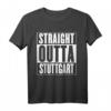 HapPanda T-Shirt mit 'Straight Outta Stuttgart' - Personalisierte Stuttgart Geschenkidee für Geburtstagskinder und Stadtliebhaber