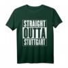 HapPanda T-Shirt mit 'Straight Outta Stuttgart' - Personalisierte Stuttgart Geschenkidee für Geburtstagskinder und Stadtliebhaber