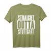HapPanda T-Shirt mit 'Straight Outta Stuttgart' - Personalisierte Stuttgart Geschenkidee für Geburtstagskinder und Stadtliebhaber