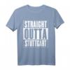 HapPanda T-Shirt mit 'Straight Outta Stuttgart' - Personalisierte Stuttgart Geschenkidee für Geburtstagskinder und Stadtliebhaber