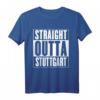 HapPanda T-Shirt mit 'Straight Outta Stuttgart' - Personalisierte Stuttgart Geschenkidee für Geburtstagskinder und Stadtliebhaber