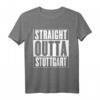 HapPanda T-Shirt mit 'Straight Outta Stuttgart' - Personalisierte Stuttgart Geschenkidee für Geburtstagskinder und Stadtliebhaber