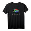 Rugby-Text mit Südafrika-Flagge T-Shirt – Perfektes Geschenk für Rugby-Fans & Unterstützer für Spiele in Frankreich