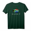 Rugby-Text mit Südafrika-Flagge T-Shirt – Perfektes Geschenk für Rugby-Fans & Unterstützer für Spiele in Frankreich