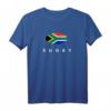 Rugby-Text mit Südafrika-Flagge T-Shirt – Perfektes Geschenk für Rugby-Fans & Unterstützer für Spiele in Frankreich