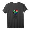 South Africa Heart Artwork T-Shirt – Cooles Minimalistisches Afrika Design, Perfekt Als Geschenk für Afrikaner, Künstler und Afrika-Liebhaber zu Geburtstag, Weihnachten & mehr