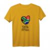 South Africa Heart Artwork T-Shirt – Cooles Minimalistisches Afrika Design, Perfekt Als Geschenk für Afrikaner, Künstler und Afrika-Liebhaber zu Geburtstag, Weihnachten & mehr