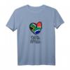 South Africa Heart Artwork T-Shirt – Cooles Minimalistisches Afrika Design, Perfekt Als Geschenk für Afrikaner, Künstler und Afrika-Liebhaber zu Geburtstag, Weihnachten & mehr