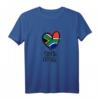 South Africa Heart Artwork T-Shirt – Cooles Minimalistisches Afrika Design, Perfekt Als Geschenk für Afrikaner, Künstler und Afrika-Liebhaber zu Geburtstag, Weihnachten & mehr