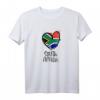 South Africa Heart Artwork T-Shirt – Cooles Minimalistisches Afrika Design, Perfekt Als Geschenk für Afrikaner, Künstler und Afrika-Liebhaber zu Geburtstag, Weihnachten & mehr