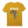 Afrika Karte Südafrika Big Five Safari T-Shirt - Perfektes Geschenk für Wildlife- & Afrika-Fans, Urlaub & Safari Liebhaber