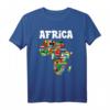 Afrika Karte Südafrika Big Five Safari T-Shirt - Perfektes Geschenk für Wildlife- & Afrika-Fans, Urlaub & Safari Liebhaber