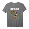 Afrika Karte Südafrika Big Five Safari T-Shirt - Perfektes Geschenk für Wildlife- & Afrika-Fans, Urlaub & Safari Liebhaber