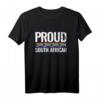 Proud South African Südafrikanisch Flagge T-Shirt – Stolz auf Südafrika, Urlaub & Heimatland - Vintage Design