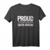 Proud South African Südafrikanisch Flagge T-Shirt – Stolz auf Südafrika, Urlaub & Heimatland - Vintage Design