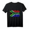 Retro Vintage Elefant T-Shirt mit Südafrika Flagge – Klassisch geschnitten, langlebiges Design für Afrika- und Tierliebhaber