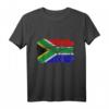 Retro Vintage Elefant T-Shirt mit Südafrika Flagge – Klassisch geschnitten, langlebiges Design für Afrika- und Tierliebhaber