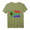 Retro Vintage Elefant T-Shirt mit Südafrika Flagge – Klassisch geschnitten, langlebiges Design für Afrika- und Tierliebhaber
