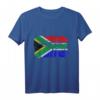Retro Vintage Elefant T-Shirt mit Südafrika Flagge – Klassisch geschnitten, langlebiges Design für Afrika- und Tierliebhaber