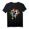 Dabbing Soccer Girl Südafrika Fans Trikot - Fußball T-Shirt mit Flagge und Blume für Fußballliebhaber & Turnierfans