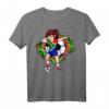 Dabbing Soccer Girl Südafrika Fans Trikot - Fußball T-Shirt mit Flagge und Blume für Fußballliebhaber & Turnierfans