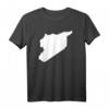 Syrien T-Shirt mit Landkarte - Stolz auf dein Land, klassisch geschnitten, doppelt genähter Saum