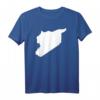 Syrien T-Shirt mit Landkarte - Stolz auf dein Land, klassisch geschnitten, doppelt genähter Saum