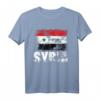 Syrien Flagge T-Shirt | Damaskus Flagge Geschenk für Reisen, Festivals und nationale Feierlichkeiten