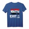 Syrien Flagge T-Shirt | Damaskus Flagge Geschenk für Reisen, Festivals und nationale Feierlichkeiten