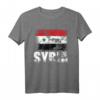 Syrien Flagge T-Shirt | Damaskus Flagge Geschenk für Reisen, Festivals und nationale Feierlichkeiten