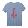 Satanisches Kreuz Pentagramm 666 T-Shirt – Schockierendes, okkultes Design für Halloween, Karneval & Kostümpartys