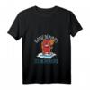 Damen Satan T-Shirt mit Spruch 'Ganz dünnes Eis mein Freund' – Witziges Teufel Design mit V-Ausschnitt, perfekt für Humor und auffälligen Style