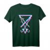 Lucifer Schild Gothic T-Shirt – Ästhetisches Teufels-Symbol, perfekt für Gothic-Fans und zum HapPanda