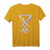 Lucifer Schild Gothic T-Shirt – Ästhetisches Teufels-Symbol, perfekt für Gothic-Fans und zum HapPanda