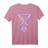 Lucifer Schild Gothic T-Shirt – Ästhetisches Teufels-Symbol, perfekt für Gothic-Fans und zum HapPanda