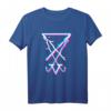 Lucifer Schild Gothic T-Shirt – Ästhetisches Teufels-Symbol, perfekt für Gothic-Fans und zum HapPanda