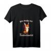 Damen You make me Foxdevilswild Denglisch Fuchs Teufel Spruch T-Shirt mit V-Ausschnitt – Lustiges Tierdesign für Humor und Wut