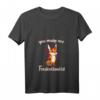 Damen You make me Foxdevilswild Denglisch Fuchs Teufel Spruch T-Shirt mit V-Ausschnitt – Lustiges Tierdesign für Humor und Wut