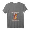 Damen You make me Foxdevilswild Denglisch Fuchs Teufel Spruch T-Shirt mit V-Ausschnitt – Lustiges Tierdesign für Humor und Wut