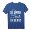 Wenn der Gärtner schläft, näht der Teufel Unkraut T-Shirt – Lustiges Gartenmotiv als Geschenk für Hobbygärtner, Landschaftsgärtner und Gartenfreunde