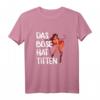 Humorvolles Junggesellinnenabschied T-Shirt mit Teufel-Design und Spruch 'Das Böse Hat Titten' – Perfekt für Polterabend & Junggesellinnenparty