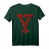 Grunge Satanismus T-Shirt mit Hölle und Hail Satan Motiv – Okkultes Design für Gothic, Halloween & Teufelsfans