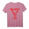 Grunge Satanismus T-Shirt mit Hölle und Hail Satan Motiv – Okkultes Design für Gothic, Halloween & Teufelsfans