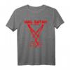Grunge Satanismus T-Shirt mit Hölle und Hail Satan Motiv – Okkultes Design für Gothic, Halloween & Teufelsfans