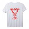 Grunge Satanismus T-Shirt mit Hölle und Hail Satan Motiv – Okkultes Design für Gothic, Halloween & Teufelsfans