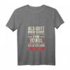Damen T-Shirt 'Als Gott Mich Schuf Ging Er Grinsend Zum Teufel' mit V-Ausschnitt – Witziges Geschenk für Geburtstag, Muttertag, Vatertag & Weihnachten