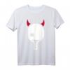 Tischtennis Teufel T-Shirt mit Schläger und roten Hörnern – Lustiges Sportshirt für Tischtennisspieler & Fans
